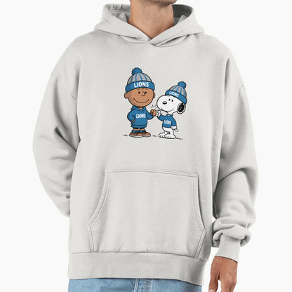 Detroits Lions Football Snoopy Hoodie - Trendy Graphic for Adults - T-Shirt, Sweatshirt, Hoodie