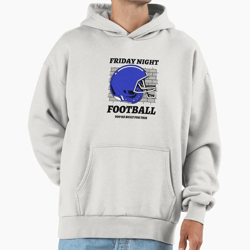 Friday Night Football Blue Helmet Hoodie - Custom Art Print Men Women - T-Shirt, Sweatshirt, Hoodie