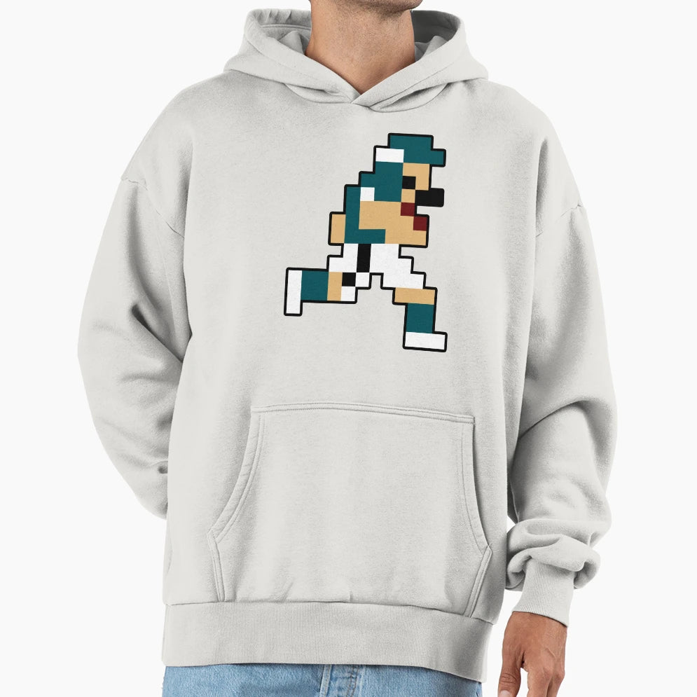 8 Bit Philadelphia Pixel Football Player Hoodie - Unique Graphic Men Women - T-Shirt, Sweatshirt, Hoodie