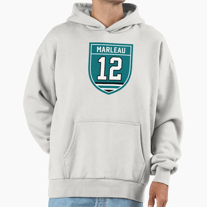 Marleau 12 Emblem Hoodie - Casual Everyday Wear Unisex - T-Shirt, Sweatshirt, Hoodie