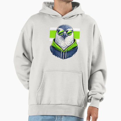 Face Sea Hawk Sunglass Hoodie - Graphic Print Men Women - T-Shirt, Sweatshirt, Hoodie