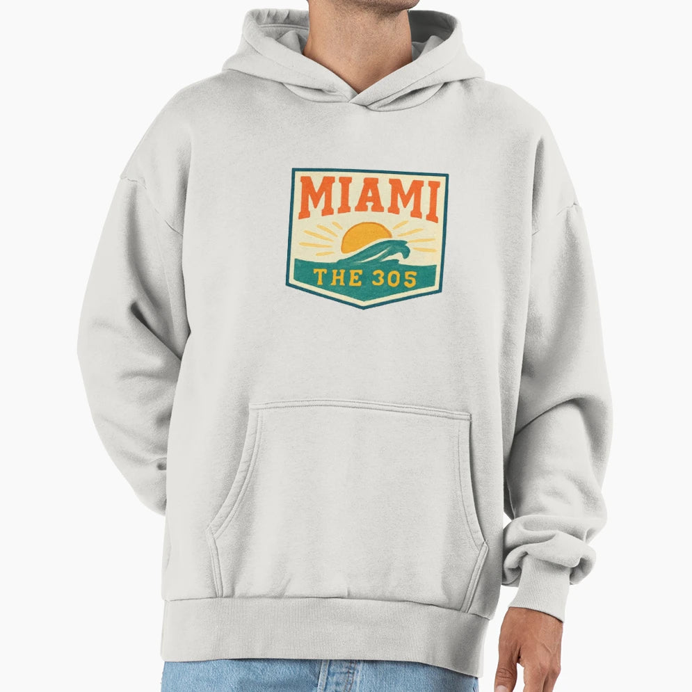 Football Lover Miami Hoodie - Casual Everyday Wear Unisex - T-Shirt, Sweatshirt, Hoodie
