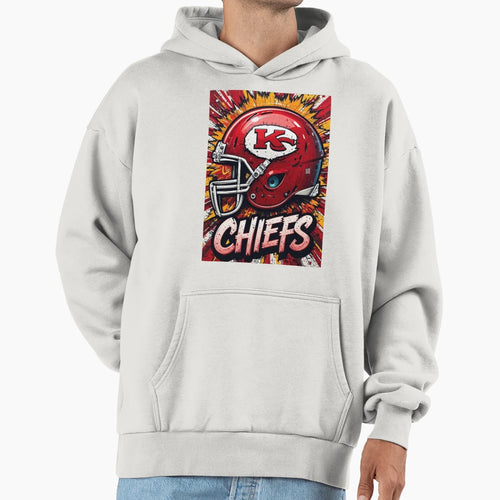 Kc Football Red And Gold Kingdom Hoodie - Casual Everyday Wear for Adults - T-Shirt, Sweatshirt, Hoodie