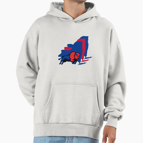 New York Border Bills Hoodie - Novelty Apparel for Adults - T-Shirt, Sweatshirt, Hoodie