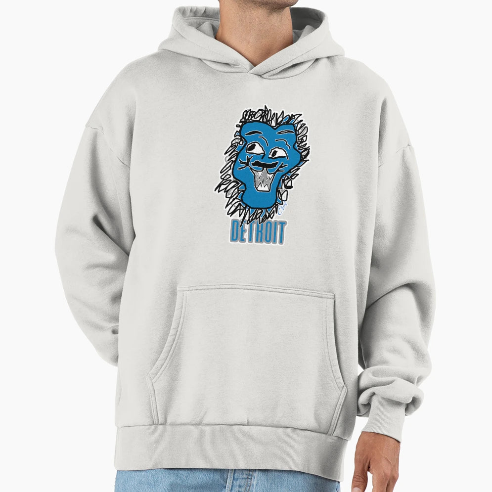 Chief Detroit Lion Hoodie - Minimalist Print for Adults - T-Shirt, Sweatshirt, Hoodie