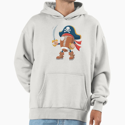Football Pirate Halloween Hoodie - Fun Novelty Design for Adults - T-Shirt, Sweatshirt, Hoodie