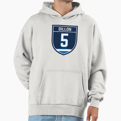 Brenden Dillon 5 Emblem Hoodie - Casual Everyday Wear for Adults - T-Shirt, Sweatshirt, Hoodie