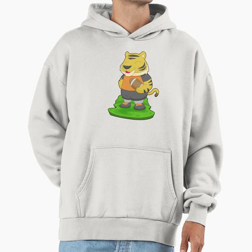 Tiger American Football Sports Hoodie - Aesthetic Graphic Unisex - T-Shirt, Sweatshirt, Hoodie
