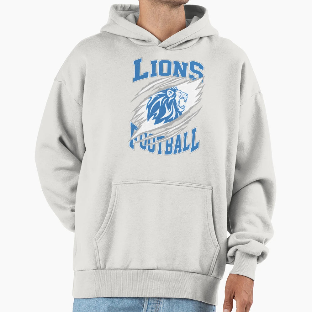 Football Detroit Lions Hoodie - Fun Novelty Design Men Women - T-Shirt, Sweatshirt, Hoodie