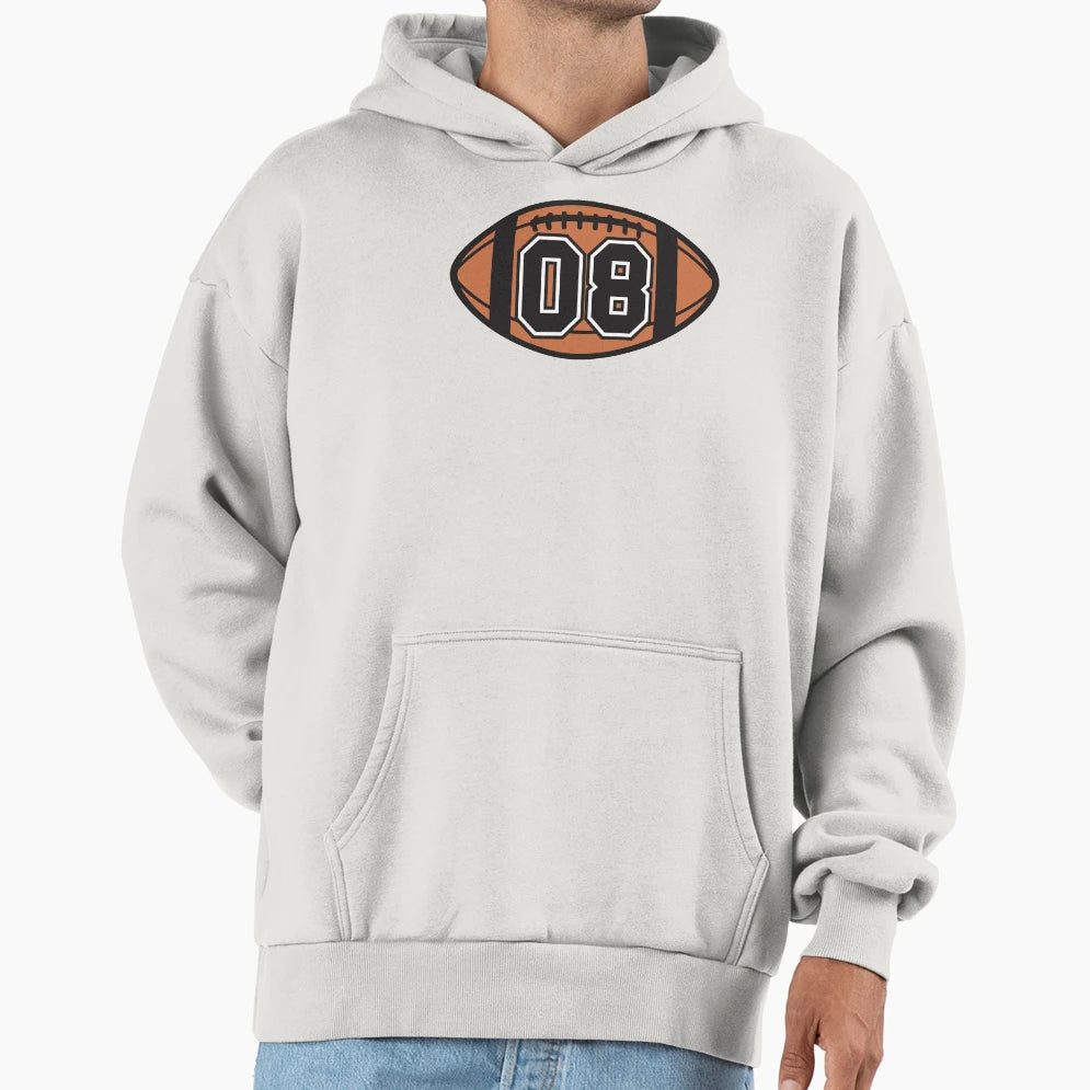 Football 08 Hoodie - Casual Everyday Wear Unisex - T-Shirt, Sweatshirt, Hoodie