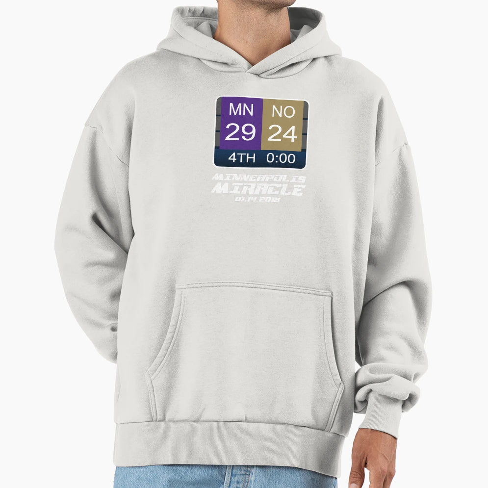 Minnesota Vikings Minneapolis Miracle Hoodie - Trendy Graphic Unisex - T-Shirt, Sweatshirt, Hoodie