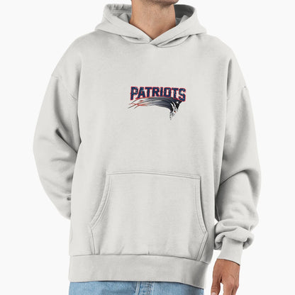 New England Football Skull Hoodie - Aesthetic Graphic for Adults - T-Shirt, Sweatshirt, Hoodie