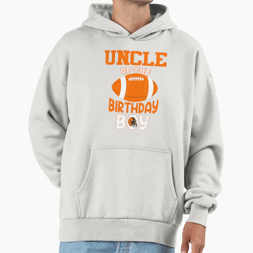 Uncle Birthday American Football Party Hoodie - Casual Everyday Wear Unisex - T-Shirt, Sweatshirt, Hoodie