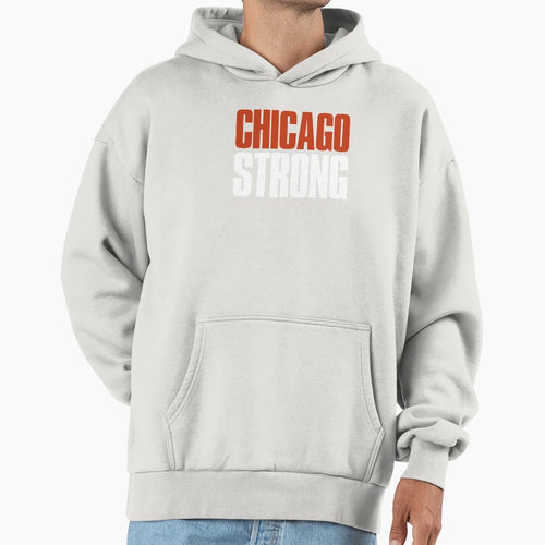 Chicago Strong Fan Hoodie - Minimalist Print Unisex - T-Shirt, Sweatshirt, Hoodie