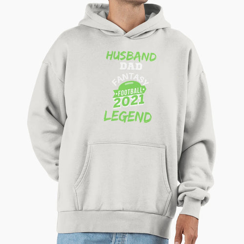 Husband Dad Fantasy Football Legend Hoodie - Graphic Print for Adults - T-Shirt, Sweatshirt, Hoodie