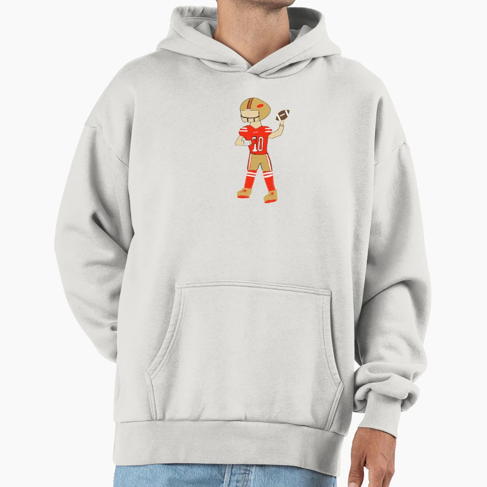 Quarterback Hoodie - Unique Graphic for Adults - T-Shirt, Sweatshirt, Hoodie