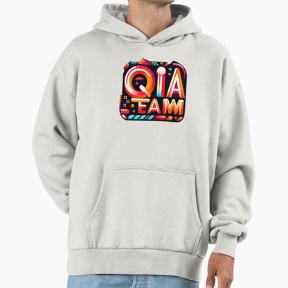 Qa Team Hoodie - Minimalist Print Men Women - T-Shirt, Sweatshirt, Hoodie