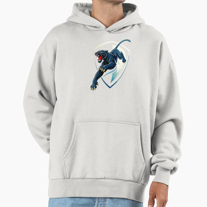 Dynamic Black Panther Shield Hoodie - Novelty Apparel Unisex - T-Shirt, Sweatshirt, Hoodie