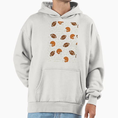 Football Helmets Plays Hoodie - Casual Everyday Wear Unisex - T-Shirt, Sweatshirt, Hoodie