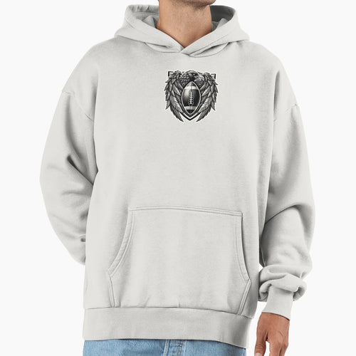 Raven Shield Football Crest Hoodie - Aesthetic Graphic Unisex - T-Shirt, Sweatshirt, Hoodie