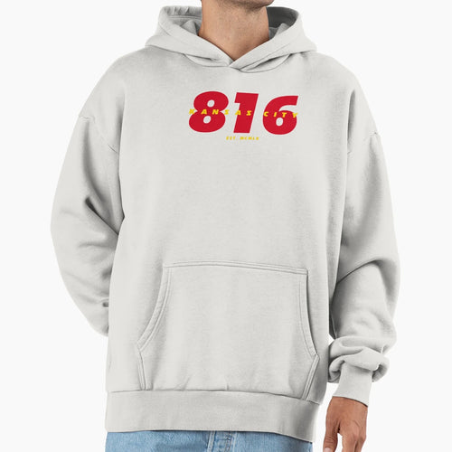 816 Kansas City Football Hoodie - Casual Everyday Wear Unisex - T-Shirt, Sweatshirt, Hoodie
