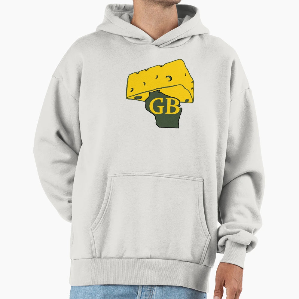Green Bay Cheese Hoodie - Graphic Print Men Women - T-Shirt, Sweatshirt, Hoodie