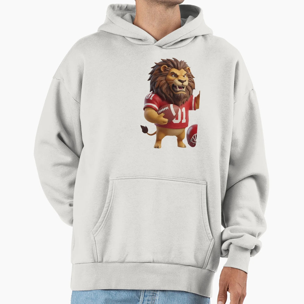 King Gridiron Fierce 3D American Hoodie - Casual Everyday Wear for Adults - T-Shirt, Sweatshirt, Hoodie
