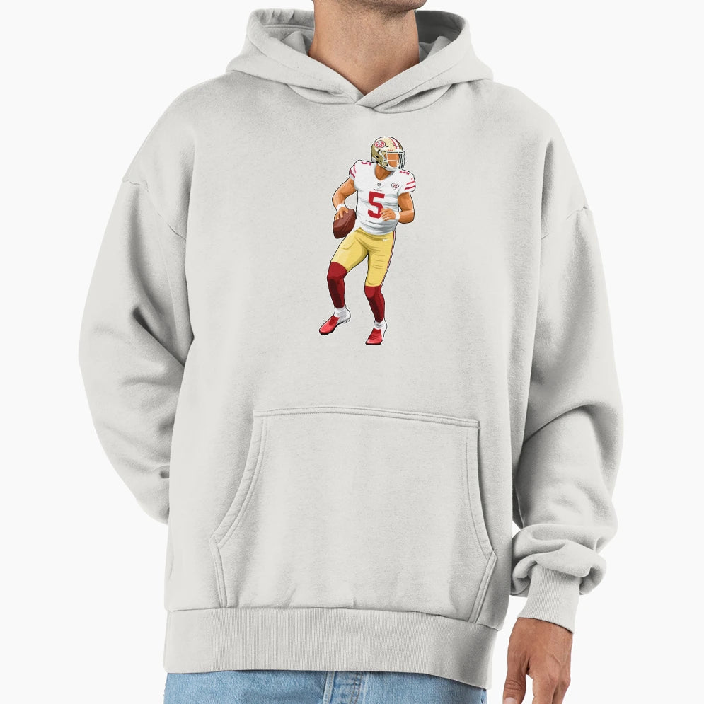 Trey Lance 5 Drop Back Hoodie - Novelty Apparel Men Women - T-Shirt, Sweatshirt, Hoodie