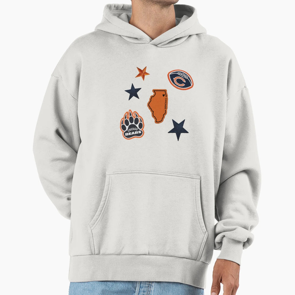 Bears Collage Hoodie - Novelty Apparel for Adults - T-Shirt, Sweatshirt, Hoodie