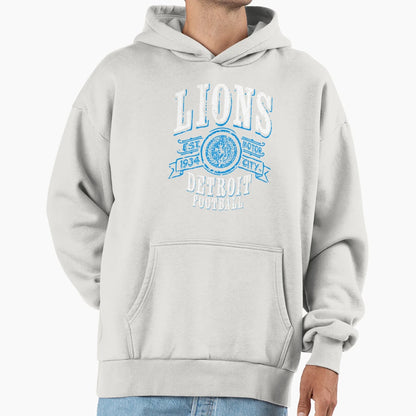 Lions Football Hoodie - Streetwear Style for Adults - T-Shirt, Sweatshirt, Hoodie