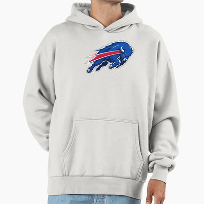 Charging Through Storm Buffalo Inspired Hoodie - Trendy Graphic Unisex - T-Shirt, Sweatshirt, Hoodie
