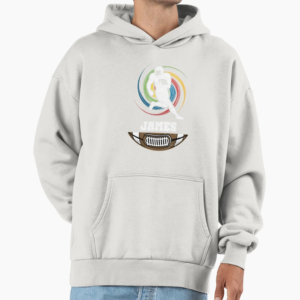 James Birthday Football Ball Hoodie - Streetwear Style Unisex - T-Shirt, Sweatshirt, Hoodie