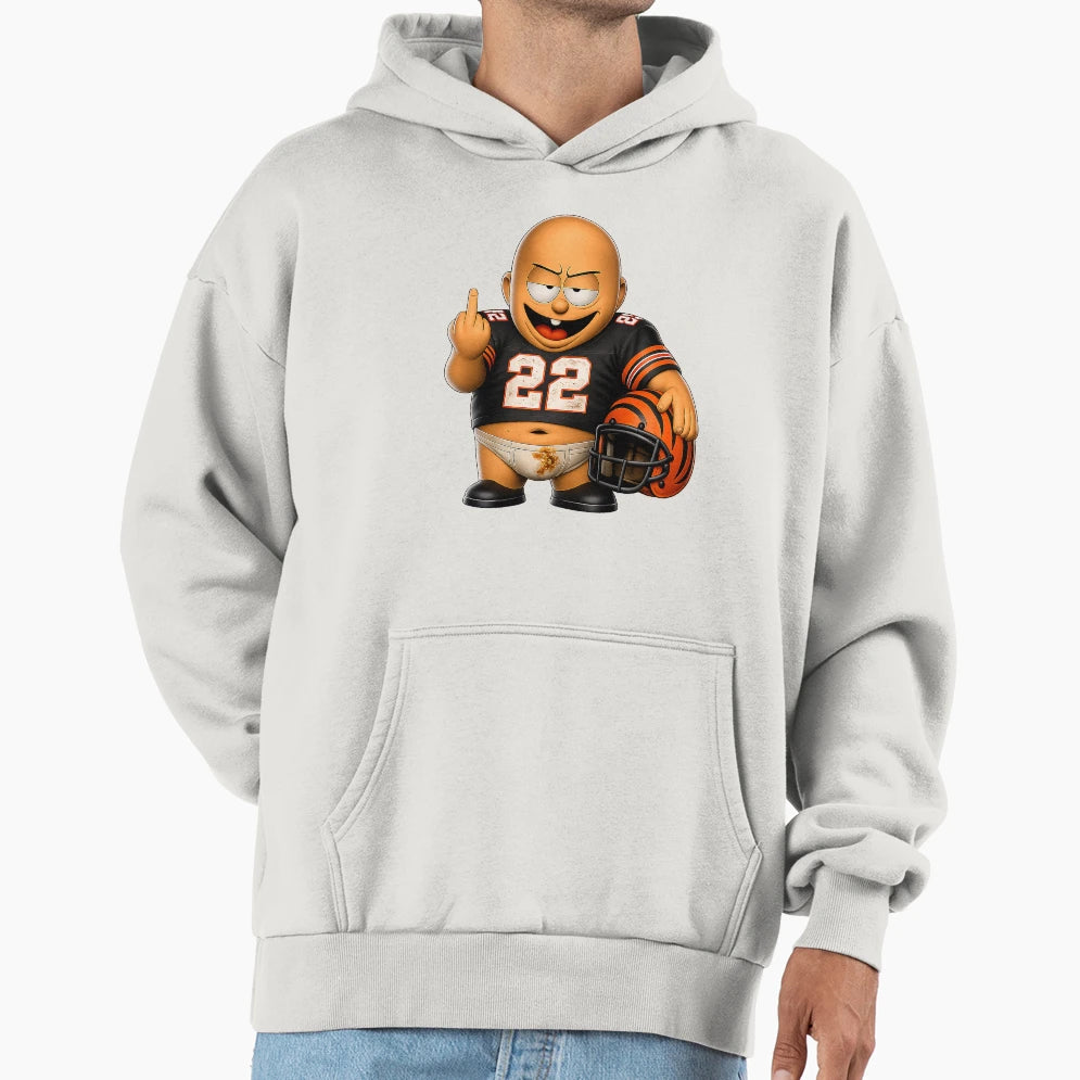 Funny American Football Player Hoodie - Fun Novelty Design Men Women - T-Shirt, Sweatshirt, Hoodie