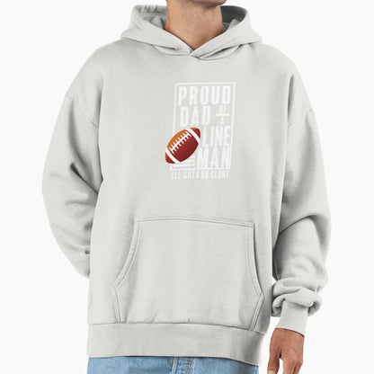 Proud Dad Football All Guts No Glory T-Shirt - Novelty Apparel Unisex - T-Shirt, Sweatshirt, Hoodie