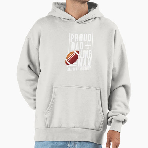 Proud Dad Football All Guts No Glory T-Shirt - Novelty Apparel Unisex - T-Shirt, Sweatshirt, Hoodie