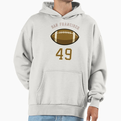 Art San Francisco 49Ers Hoodie - Novelty Apparel for Adults - T-Shirt, Sweatshirt, Hoodie