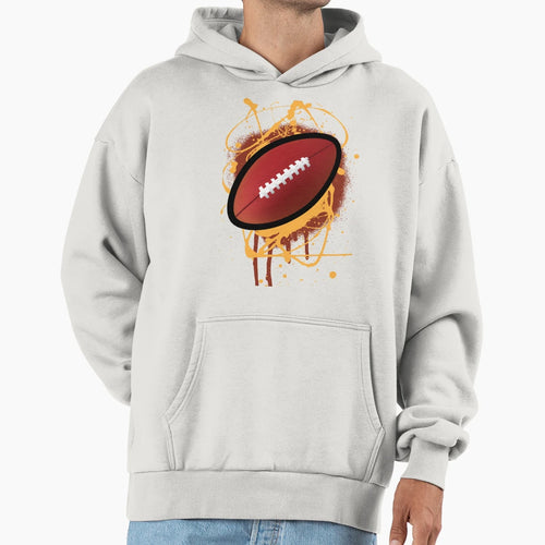 American Football Cartoon Hoodie - Minimalist Print Unisex - T-Shirt, Sweatshirt, Hoodie