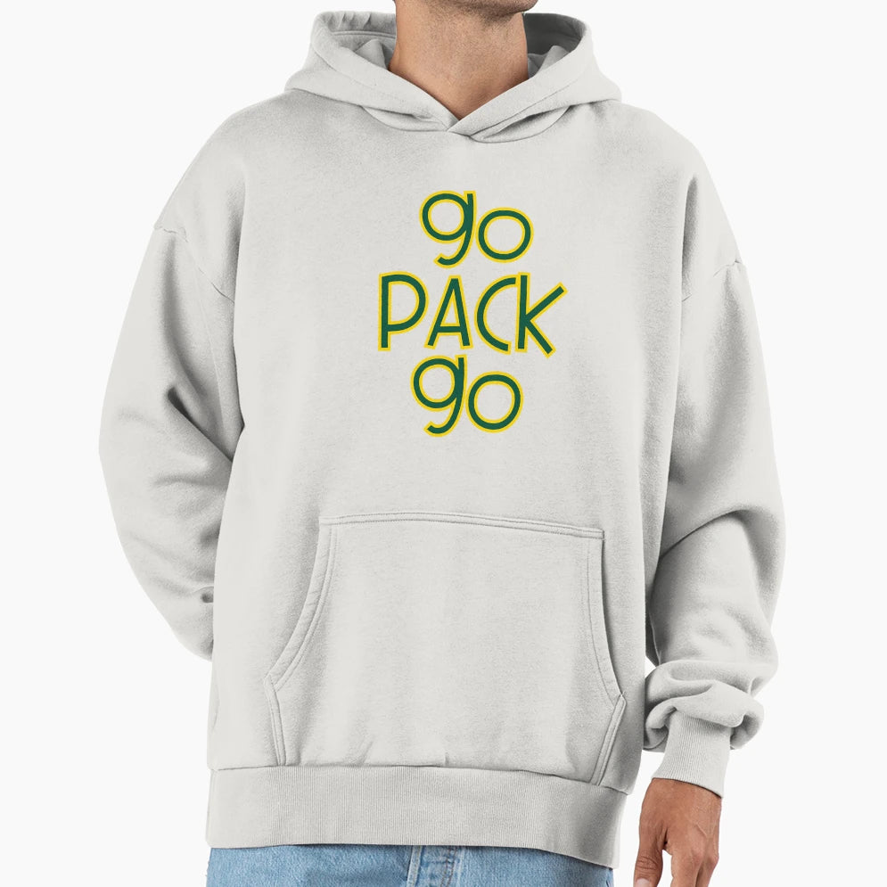 Go Pack Go Packers Green Bay Hoodie - Graphic Print for Adults - T-Shirt, Sweatshirt, Hoodie