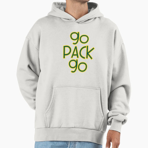 Go Pack Go Packers Green Bay Hoodie - Graphic Print for Adults - T-Shirt, Sweatshirt, Hoodie