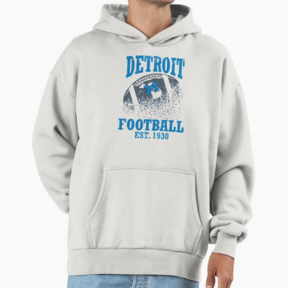 Detroit Football Hoodie - Unique Graphic Unisex - T-Shirt, Sweatshirt, Hoodie