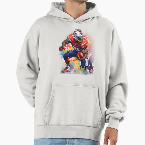 Rushing American Football Hoodie - Casual Everyday Wear Unisex - T-Shirt, Sweatshirt, Hoodie