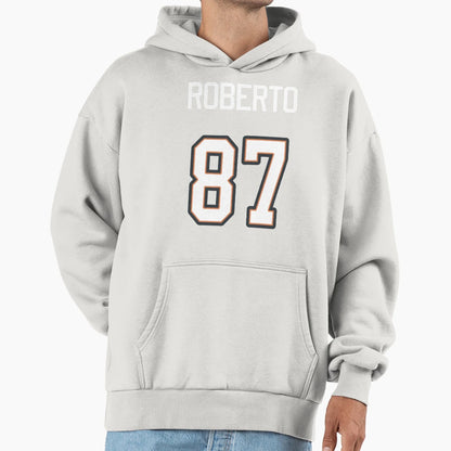 Roberto 87 Jersey Styled Mug Throw Hoodie - Trendy Graphic Men Women - T-Shirt, Sweatshirt, Hoodie