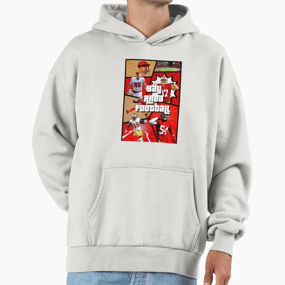 Bay Area Football Hoodie - Custom Art Print Unisex - T-Shirt, Sweatshirt, Hoodie