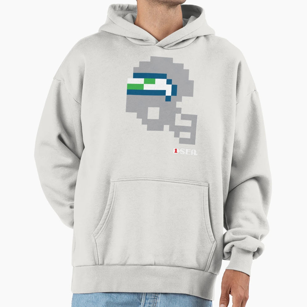 Sea Seahawks Tecmo Bowl Helmet Hoodie - Aesthetic Graphic Unisex - T-Shirt, Sweatshirt, Hoodie