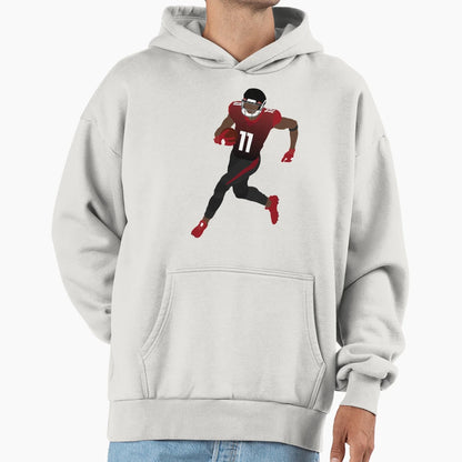 Atlanta Wide Receiver Hoodie - Fun Novelty Design Men Women - T-Shirt, Sweatshirt, Hoodie