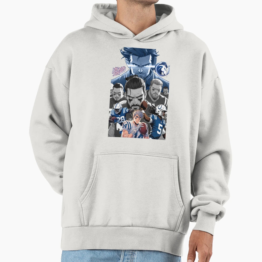 Colts 4Sl Oline And Coach Hoodie - Unique Graphic Men Women - T-Shirt, Sweatshirt, Hoodie