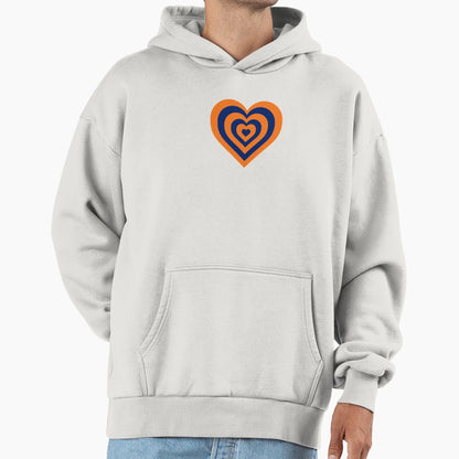 Blue And Orange Powerpuff Heart Hoodie - Trendy Graphic Men Women - T-Shirt, Sweatshirt, Hoodie