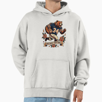 Da Bears Chicago Football Hoodie - Custom Art Print for Adults - T-Shirt, Sweatshirt, Hoodie