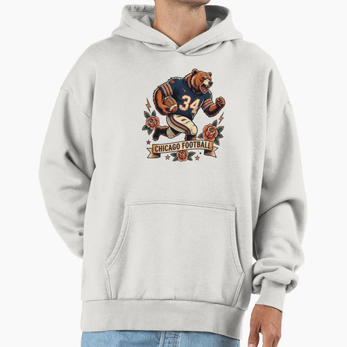Da Bears Chicago Football Hoodie - Custom Art Print for Adults - T-Shirt, Sweatshirt, Hoodie