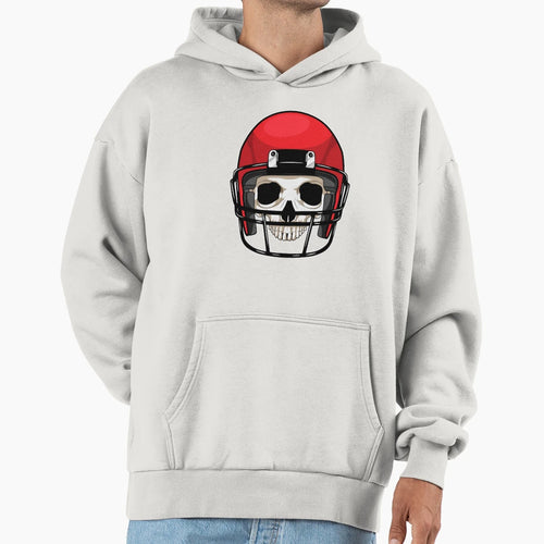 Skull American Football Sports Hoodie - Custom Art Print Unisex - T-Shirt, Sweatshirt, Hoodie